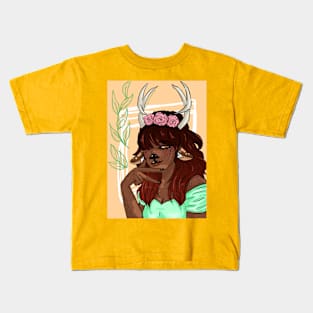 Deer girl Kids T-Shirt